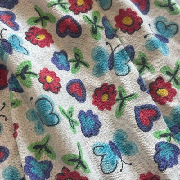 VINTAGE 90s Y2K Basic Editions Floral‎ Little Girls Sleeveless Dress Size 4/5 - Picture 6 of 7